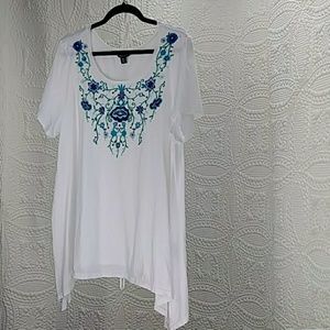 Terre Bleue Embroidered Top